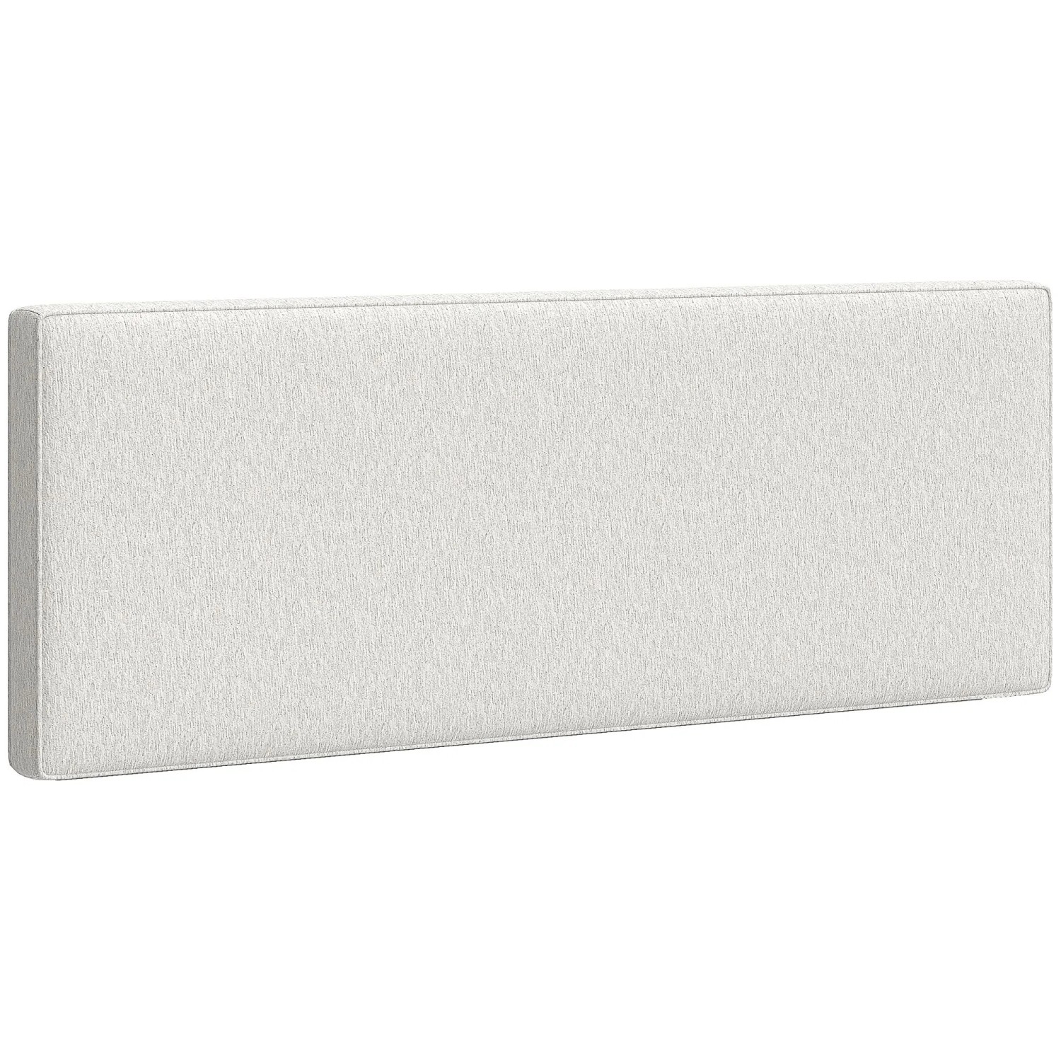 HOMCOM Kopfteil Polyester Eukalyptusholz 160L x 10B x 60H cm Cremeweiß