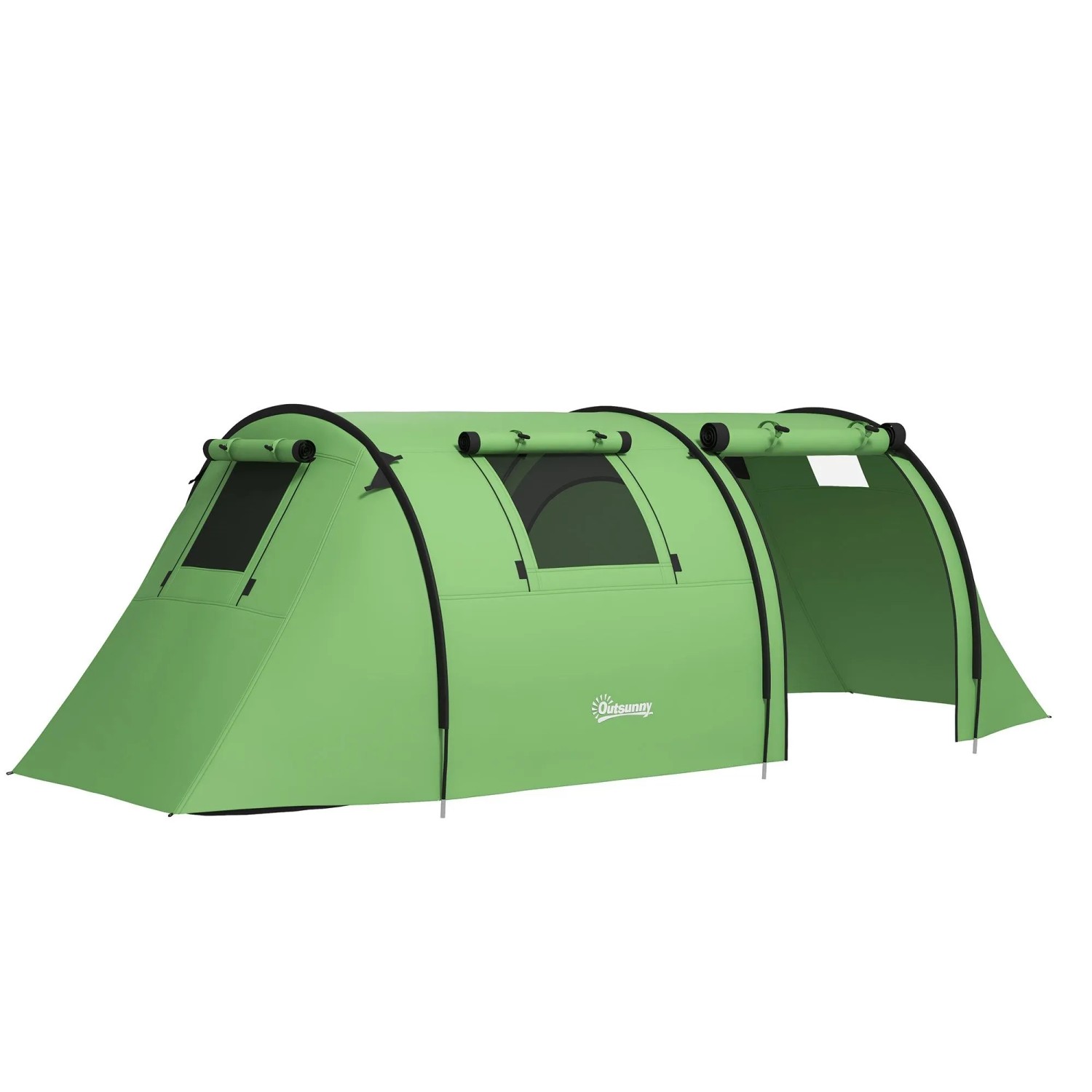 Furnicato Campingzelt Familienzelt 470x220x150 Cm Dunkelgrün