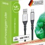 Schwaiger USB-C Kabel, 1,2m, unzerstörbar, zum Laden und Synchronisieren von Geräten.