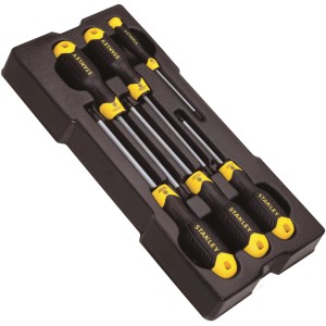 Stanley Schraubendreher Set, 6-teilig, CushionGrip, Torx, im Werkzeugkasten.
