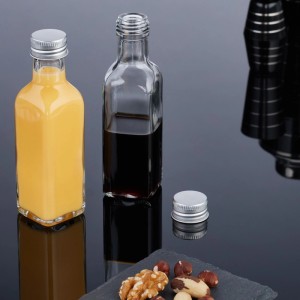 Relaxdays Miniflaschen Glas Transparent Auslaufsicher 20er Pack 14 cm x 4 cm x 4 cm 120 g