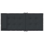 Schwarze vidaXL Hochlehner-Auflage (6 Stk.) aus Oxford-Gewebe für Gartenstühle.