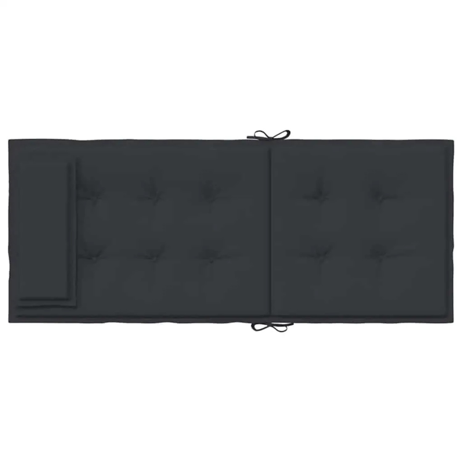 Schwarze vidaXL Hochlehner-Auflage (6 Stk.) aus Oxford-Gewebe für Gartenstühle.