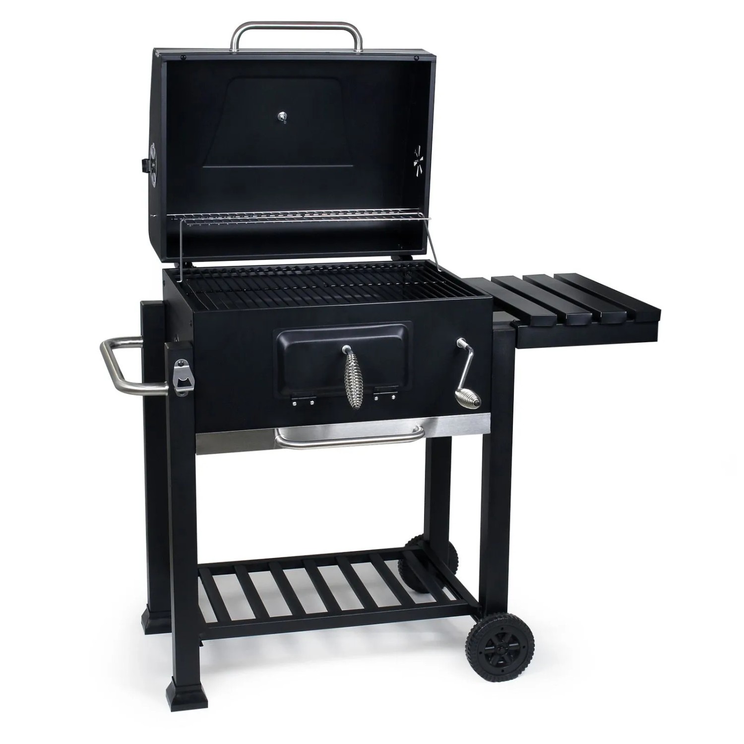 Wiltec Bbq Holzkohle Grillwagen Gartengrill Barbecue Smoker Holzkohlegrill Grillstation