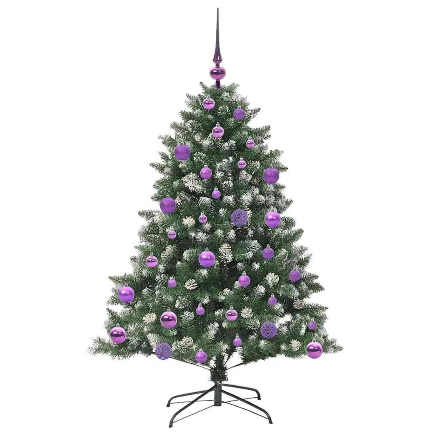 vidaXL Künstlicher Weihnachtsbaum mit 150 LEDs Grün 85 x 85 x 120 cm 3395215