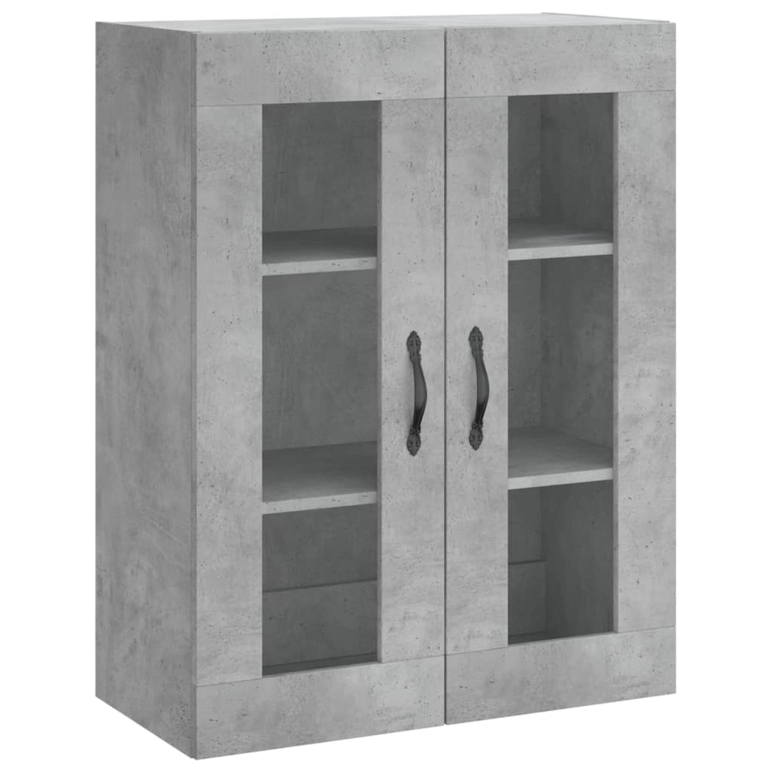 vidaXL Wandschrank Betongrau 69,5x34x90 cm Holzwerkstoff 834990