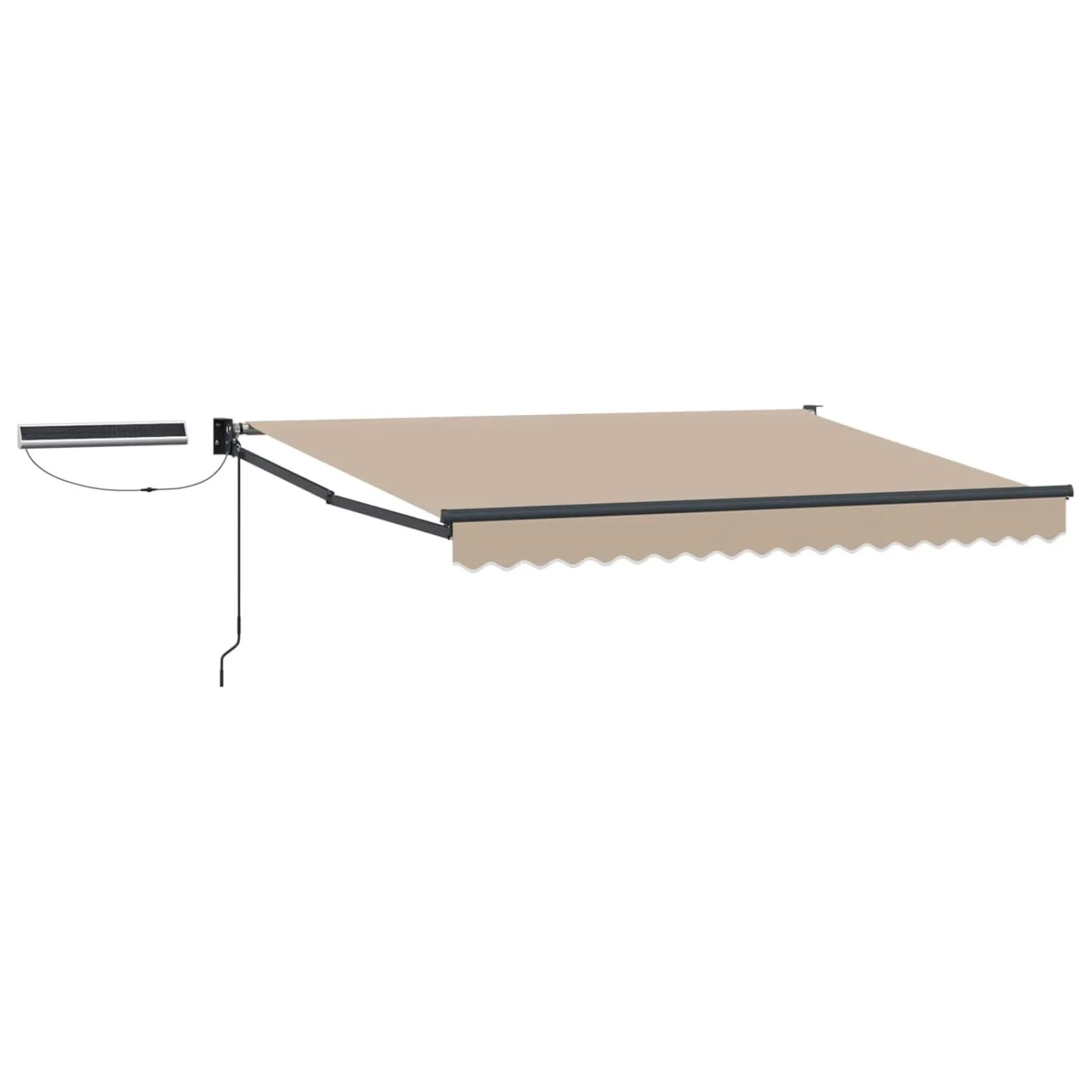 vidaXL Elektrische Ausziehbare Markise Beige 3,5 x 2,5 m 3420133