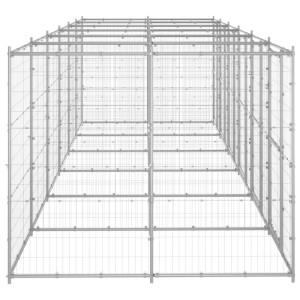 vidaXL Outdoor-Hundezwinger Verzinkter Stahl 14,52 m² 3082286