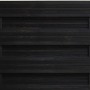 Anthrazitfarbenes Sichtschutzzaun-Element Goch, 180x90 cm, aus lasiertem Holz.