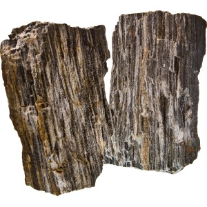 Grauer Glimmer Wood Rock für Aquarien, Dekostein mit Glimmereffekt.