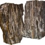 Grauer Glimmer Wood Rock für Aquarien, Dekostein mit Glimmereffekt.