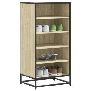 vidaXL Schuhregal Sonoma-Eiche 48x38x97,5 cm Holzwerkstoff 849205