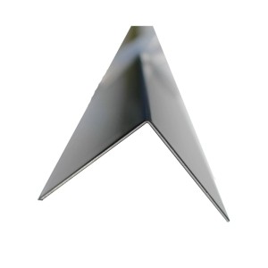 Schlögel Aluminium Winkelprofil RAL9005 Tiefschwarz, 1mm stark, 90 Grad gekantet, für Kantenschutz.