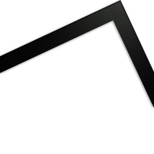 Schwarzer WANDStyle Bilderrahmen H950 aus Massivholz, 21x29,7 cm, im modernen Stil.