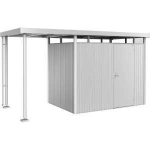 Biohort Seitendach für HighLine 2 Gartenhaus, Silber-Metallic, 150x195x222 cm.