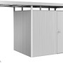 Biohort Seitendach für HighLine 2 Gartenhaus, Silber-Metallic, 150x195x222 cm.