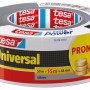Tesa Reparaturband extra Power Universal, silber, 65m x 48mm. Vielseitiges Folienband zum Reparieren, Befestigen und Abdichten.