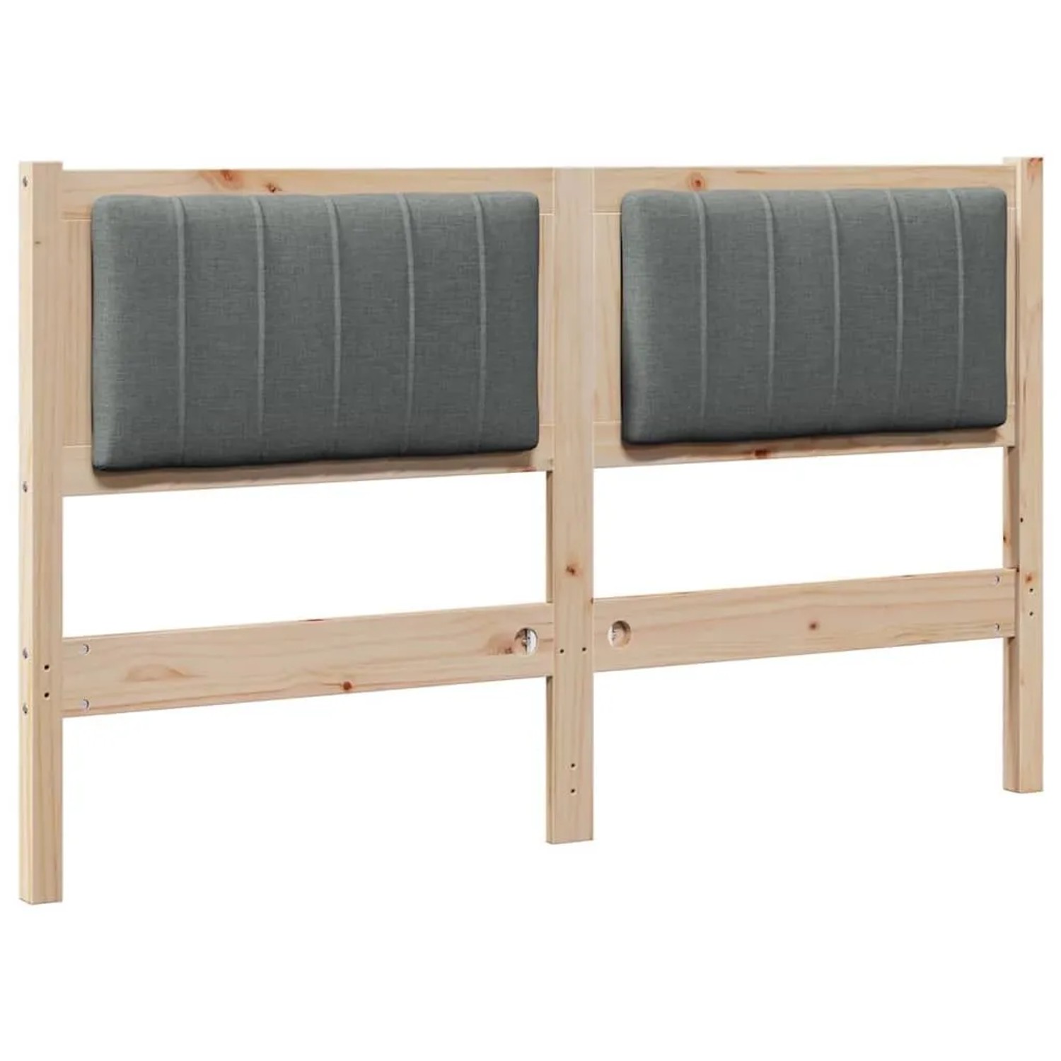 vidaXL Gepolstertes Kopfteil Braun 135 cm Massives Kiefernholz 879070