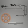 Brilo Outdoor LED-Strip 5m auf Rolle, mit Zubehör wie Stecker und Trafo.