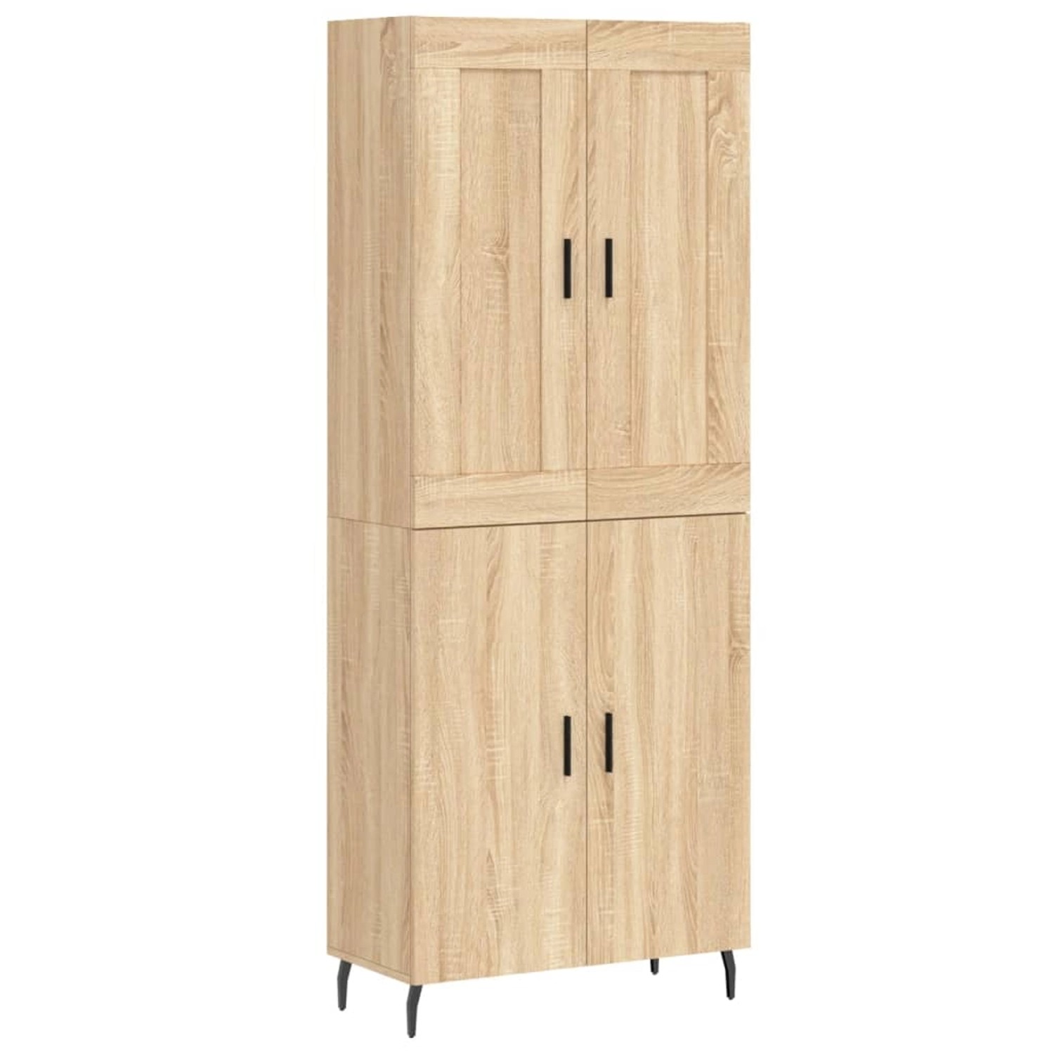 vidaXL Highboard Sonoma-Eiche 69,5x34x180 cm Holzwerkstoff 3199572