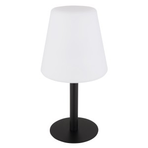 Globo Solarleuchte, schwarz matt, 30 cm, mit RGBW Farbwechsel für stimmungsvolle Außenbeleuchtung.