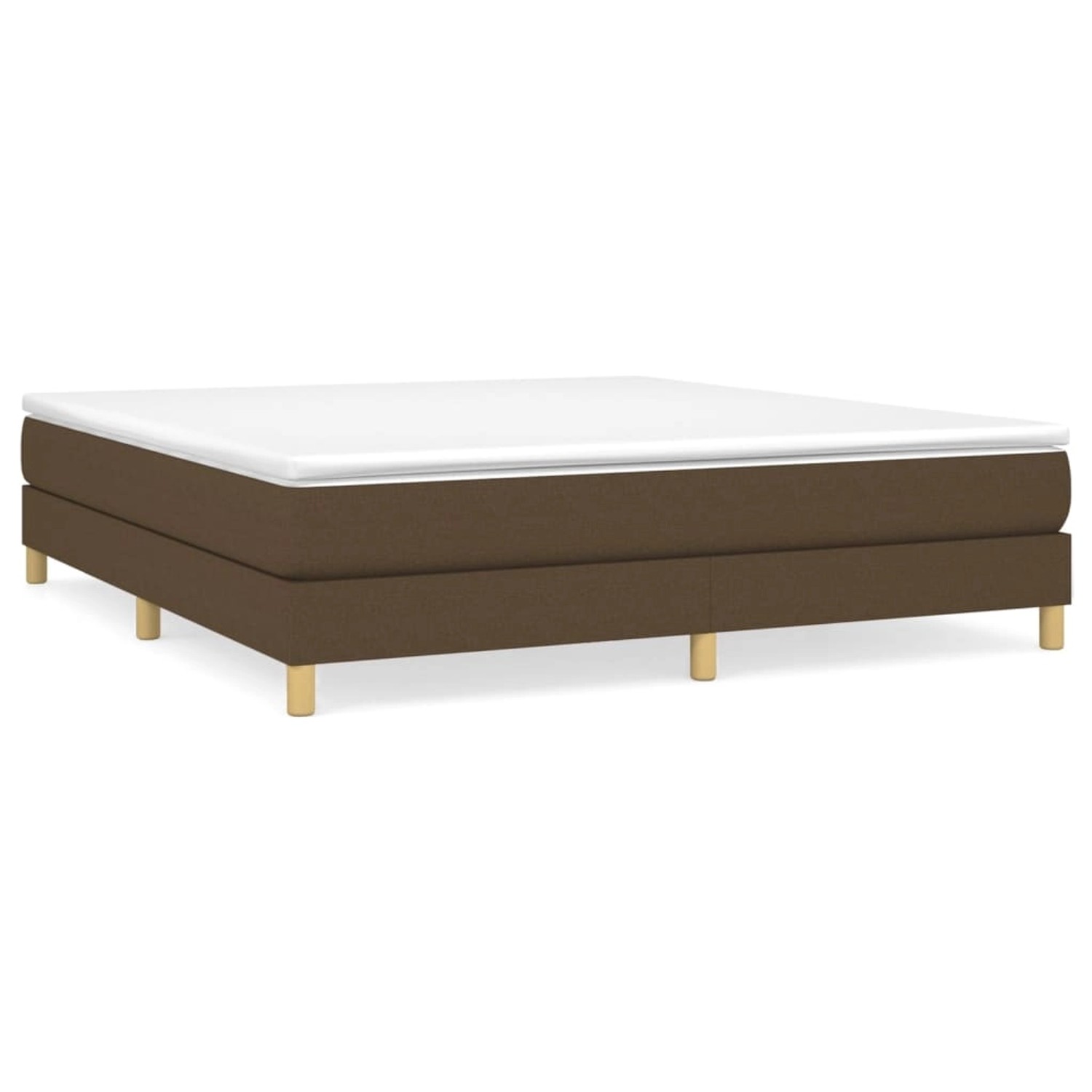 vidaXL Boxspringbett mit Matratze Dunkelbraun 180x200 cm Stoff 3144194 günstig online kaufen