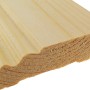 Lackierte Kiefer Sockelleiste, 96x19x2400mm, für harmonischen Wandabschluss.