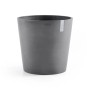 Grauer Ecopots Pflanztopf Amsterdam, Ø 60 cm, ideal für Innen- und Außenbereich.