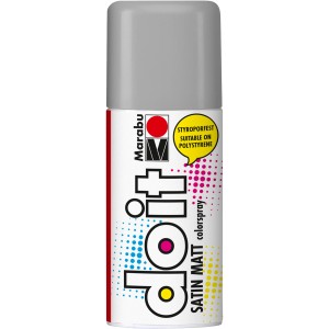 Marabu Colorspray Do It Satin Matt 150ml in Steingrau, ideal zum Basteln und Heimwerken.