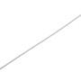 Silbernes Drahtseil, 4/5 mm Durchmesser, als Meterware für Seilwinden und Hebezeuge.