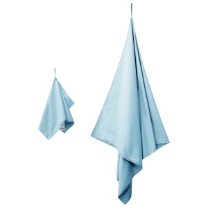 vidaXL Sporthandtuch Set 2-Tlg Blau Stoff 42011495