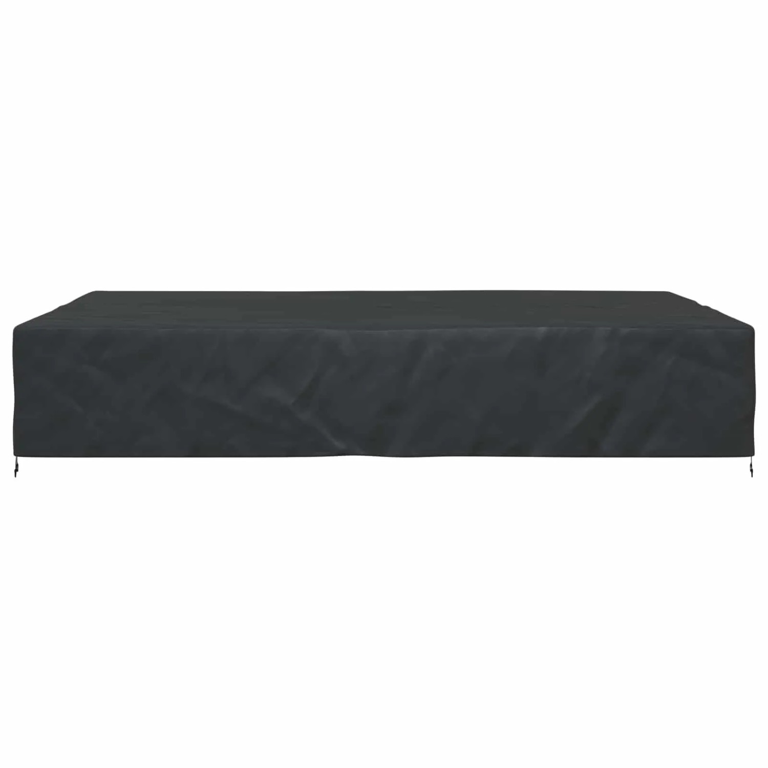 Schwarze, wasserfeste vidaXL Möbelabdeckung 350x260x90 cm aus 210D Stoff. Robuste Schutzhülle für Gartenmöbel.