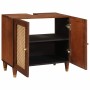 vidaXL Waschbeckenunterschrank Braun 62 x 33 x 58 cm Holzwerkstoff 4018899_2