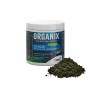 Oase Organix Cichlid Granulate Herbivore Fischfutter, 500ml Dose mit Futterhaufen.