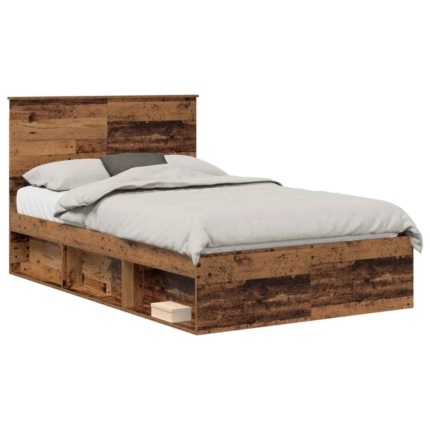 vidaXL Bettrahmen Altholz 120 x 200 cm Massives Kiefernholz 3411035