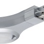 Paulmann URail LED-Endkappe für Schienensystem, Chrom matt, Warmweiß.