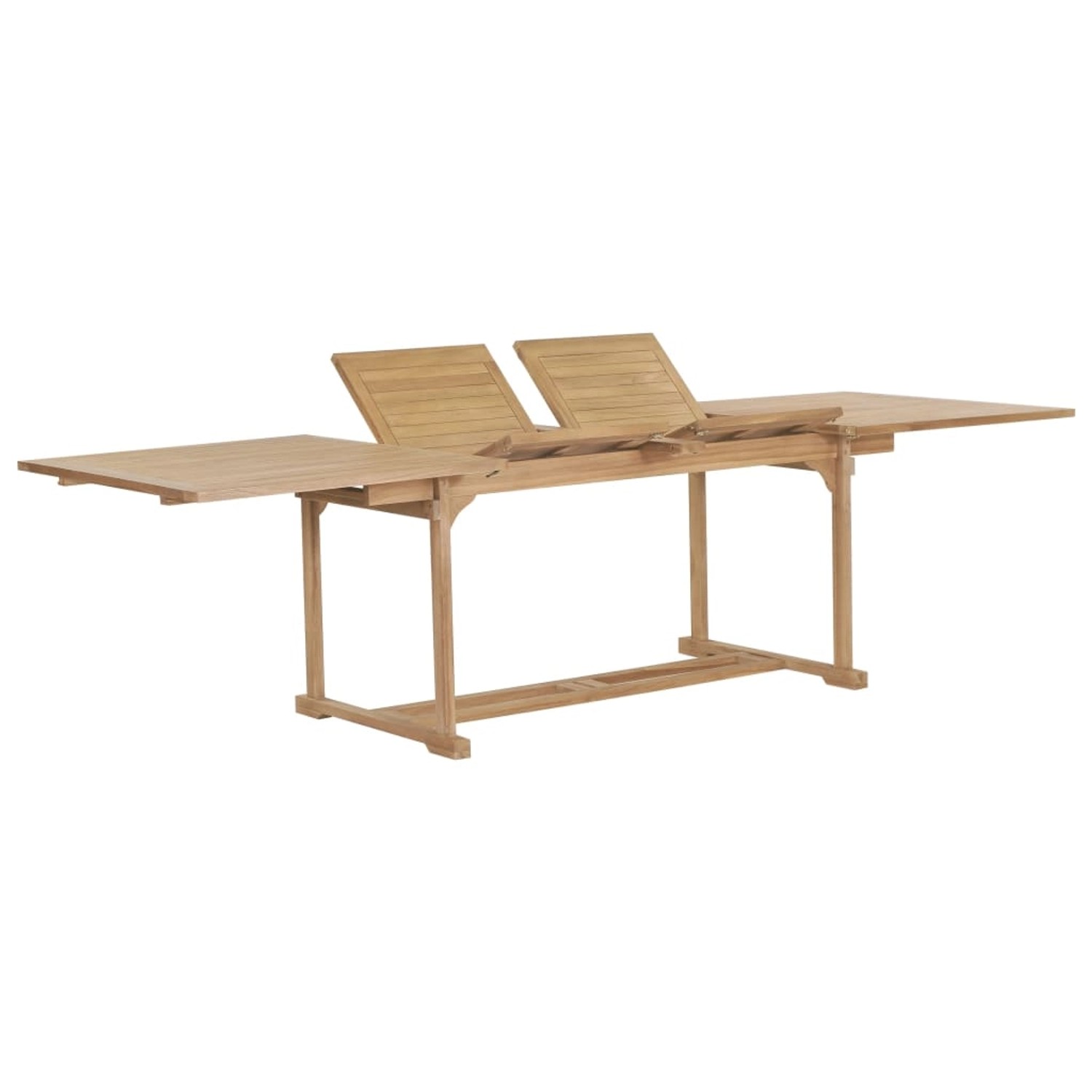 vidaXL Garten-Ausziehtisch 180-280x100x75 cm Massivholz Teak 44678 günstig online kaufen