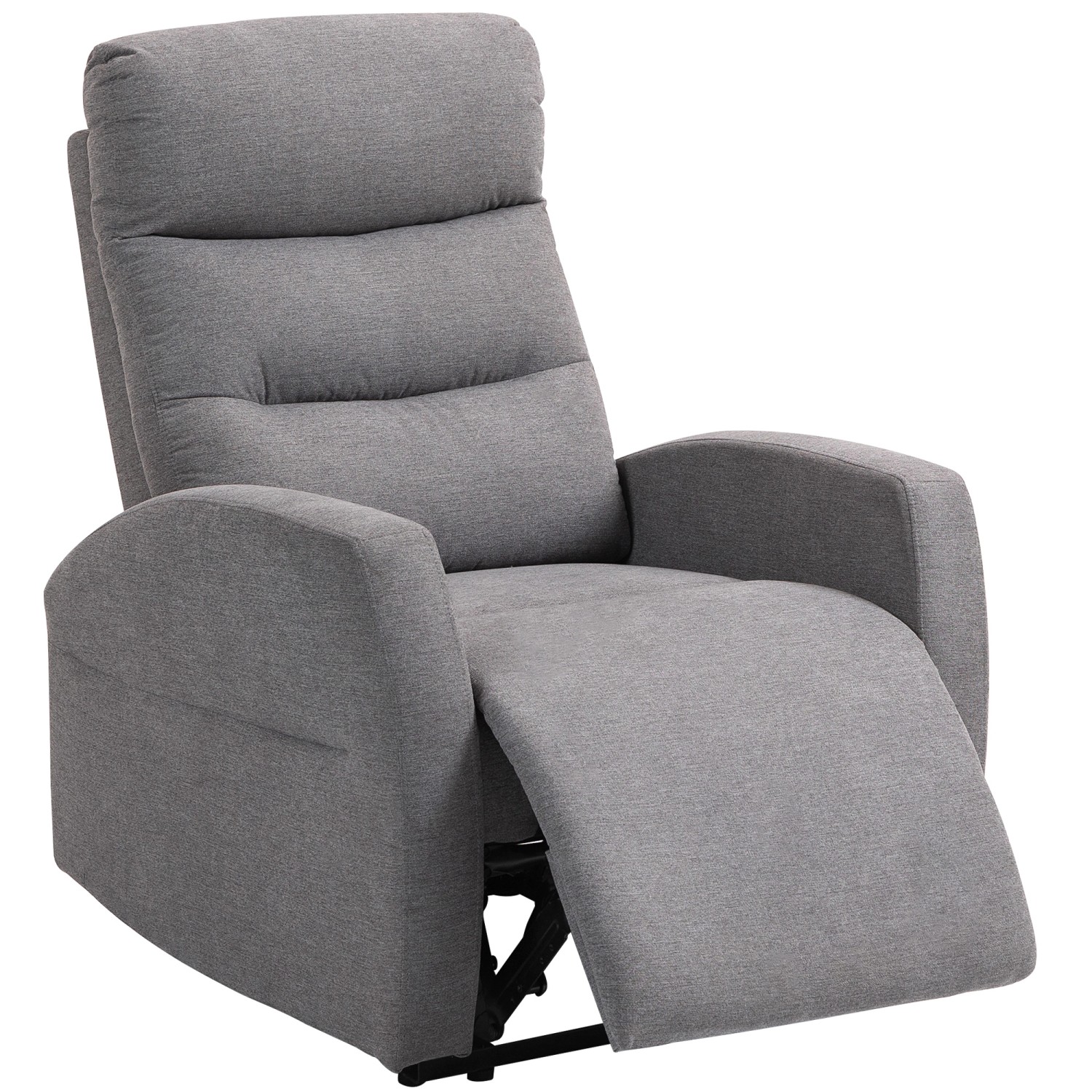 HOMCOM Relaxsessel mit Liegefunktion Polyester 76L x 93B x 103H cm Dunkelgr günstig online kaufen