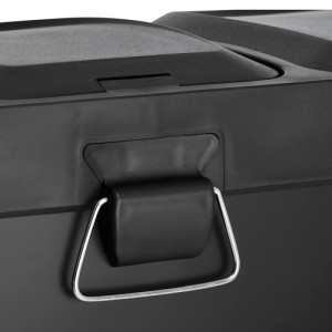Svita TC3X15 Mülleimer Papierkorb Pulverbeschichteter Stahl Treteimer Abfalleimer Mülltrennung 45L Schwarz