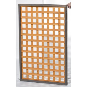 Gaspo Müllbox Erweiterung Zell, 75x85 cm, Holzgitter für Mülltonnenbox.