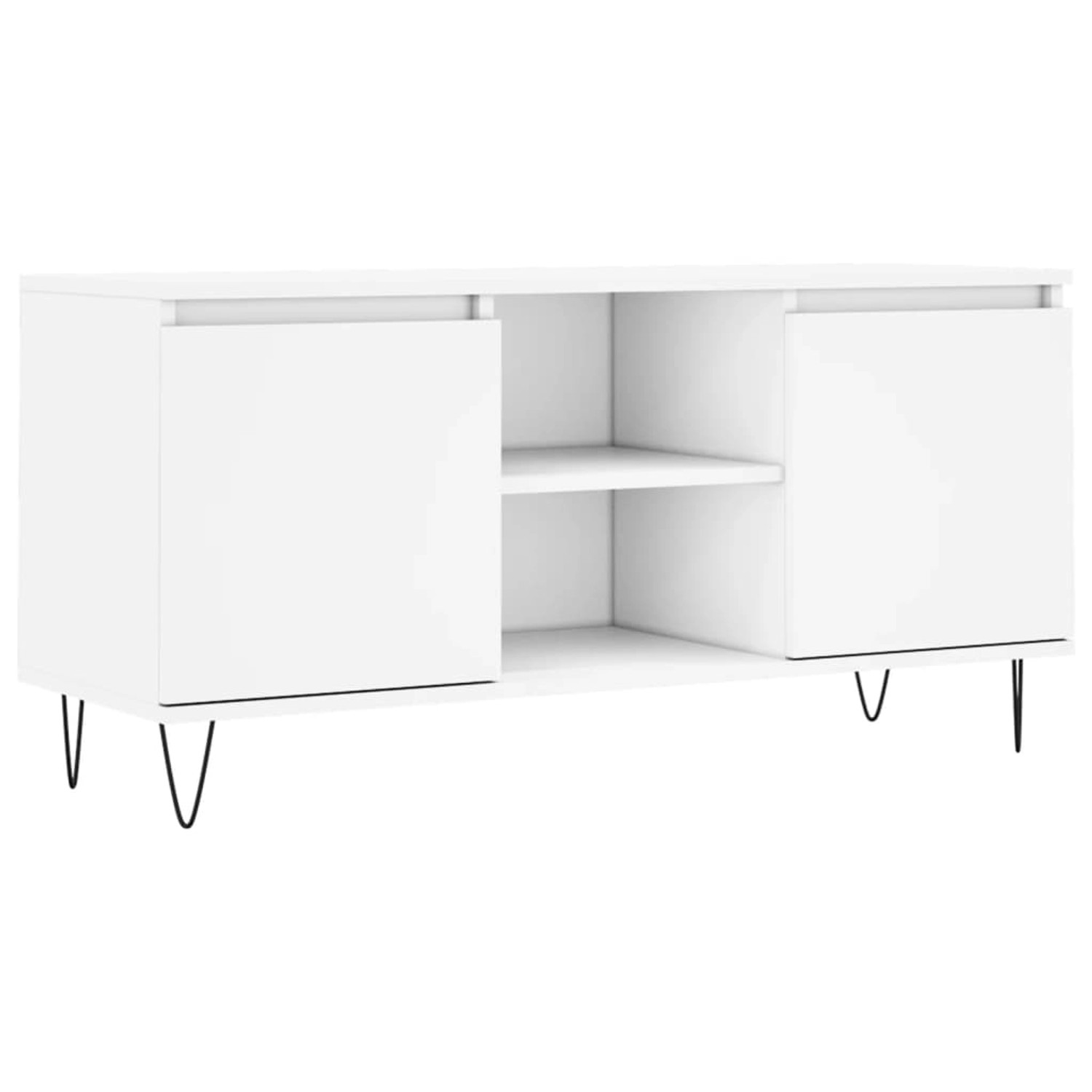 vidaXL TV-Schrank Weiß 104x35x50 cm Holzwerkstoff 827012