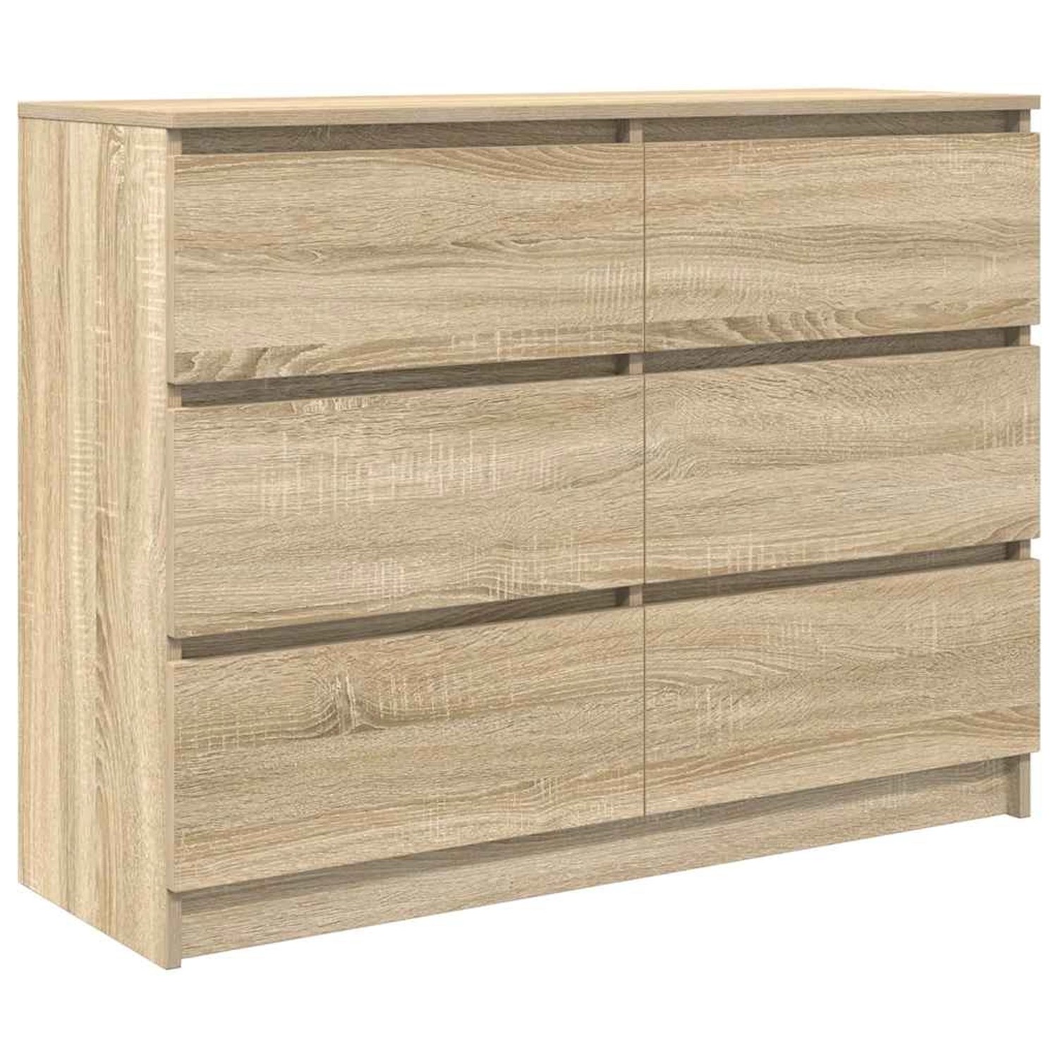 vidaXL Sideboard Sonoma-Eiche 100x35x76 cm Holzwerkstoff 3328500