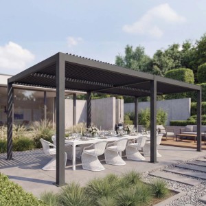 MCW Pergola L46 Anthrazit 10cm-Alu-Gestell 3x6m