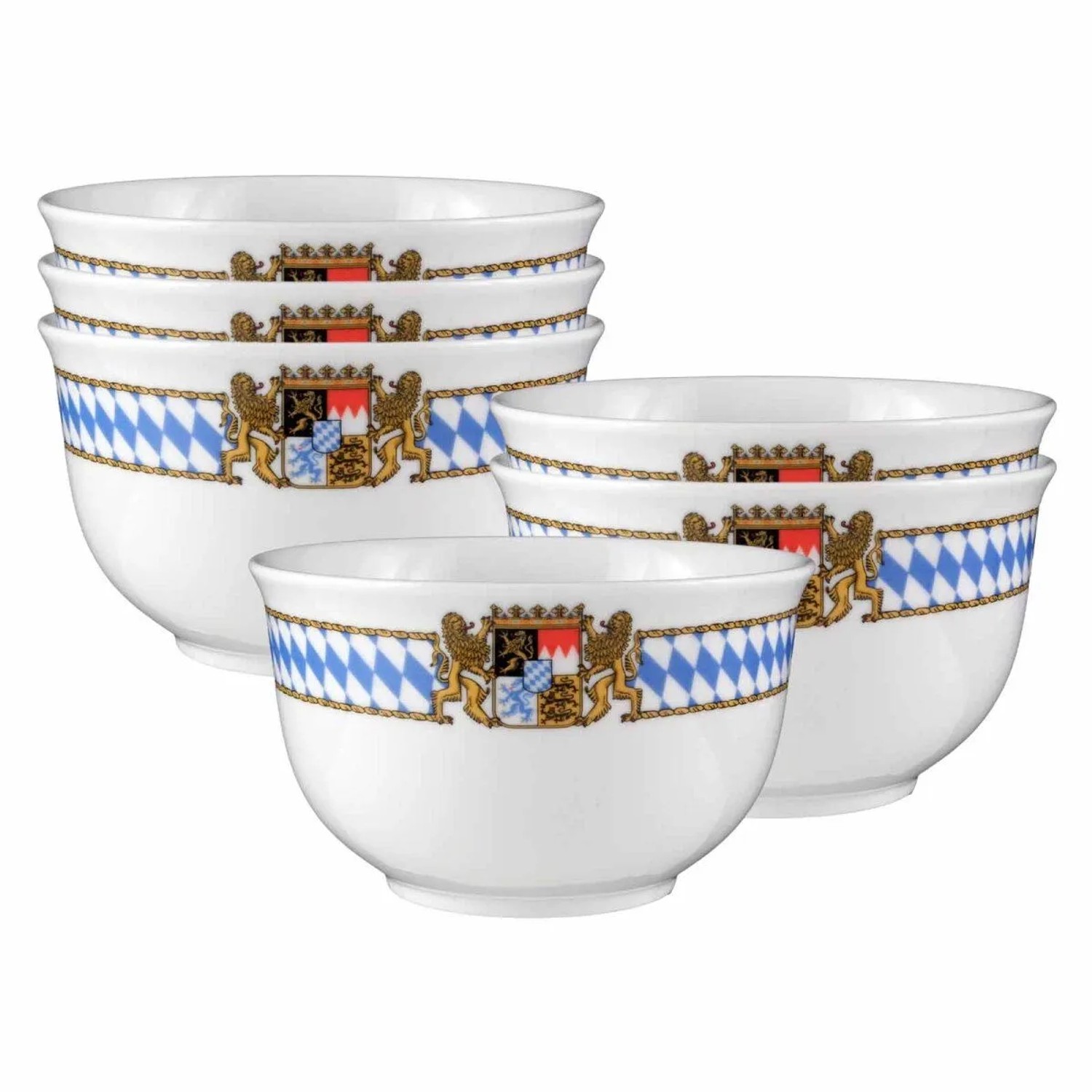 Seltmann Weiden Compact Bayern Müslischale 12,7 cm 6er Set