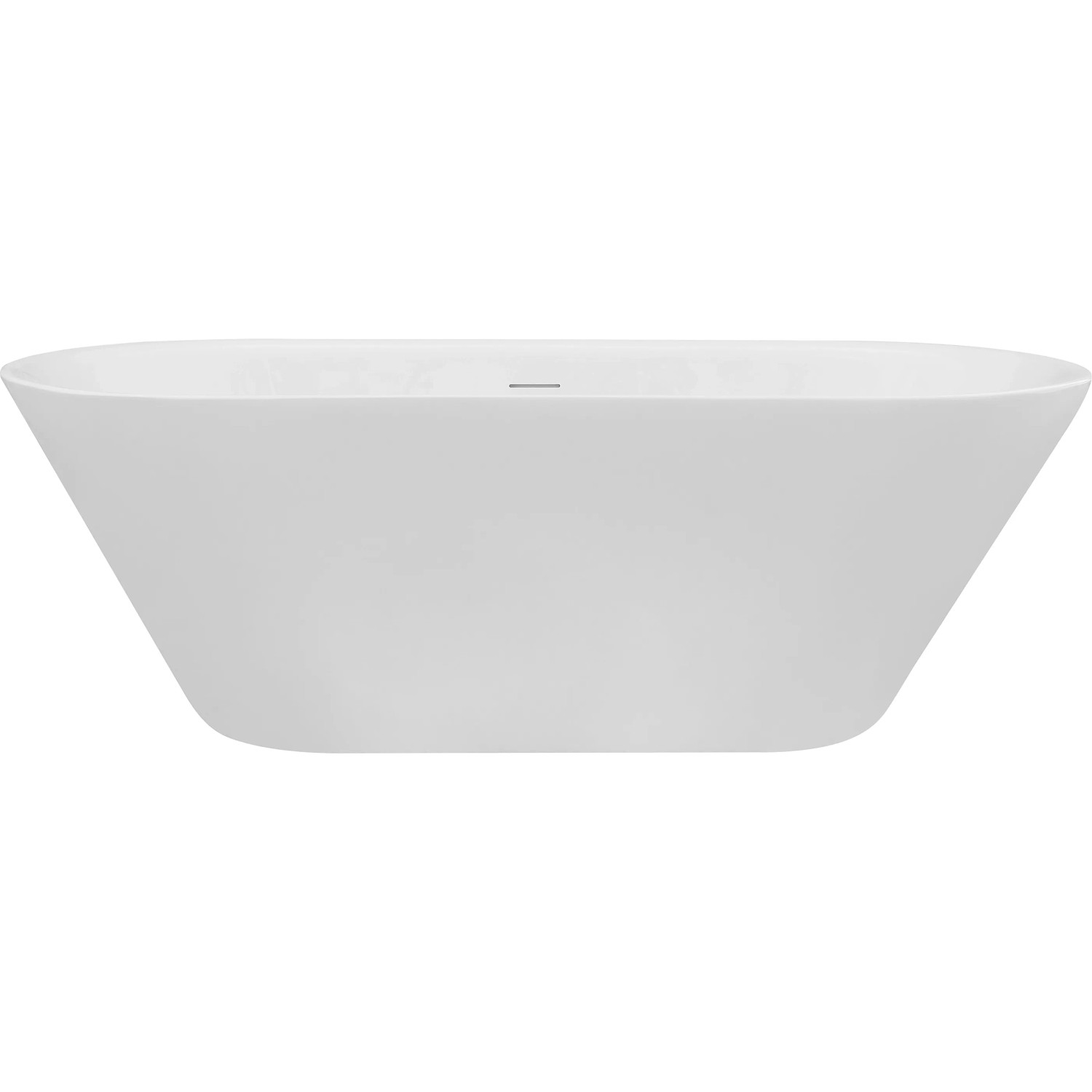 Freistehende, weiße Ottofond Badewanne Eko, 170x75 cm. Ideal für kleine Bäder.