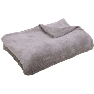 Hellgraue Bestgoodies Mikrofaser Decke, 130x170 cm, ideal als Sofa- oder Bettüberwurf.