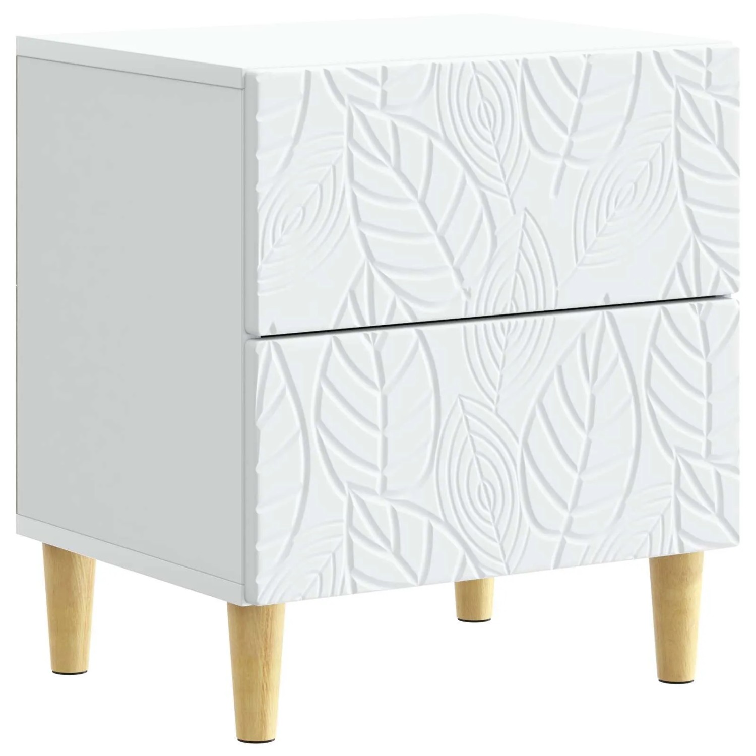 vidaXL Nachttisch Weiß 43 x 34,5 x 48 cm Holzwerkstoff 894985