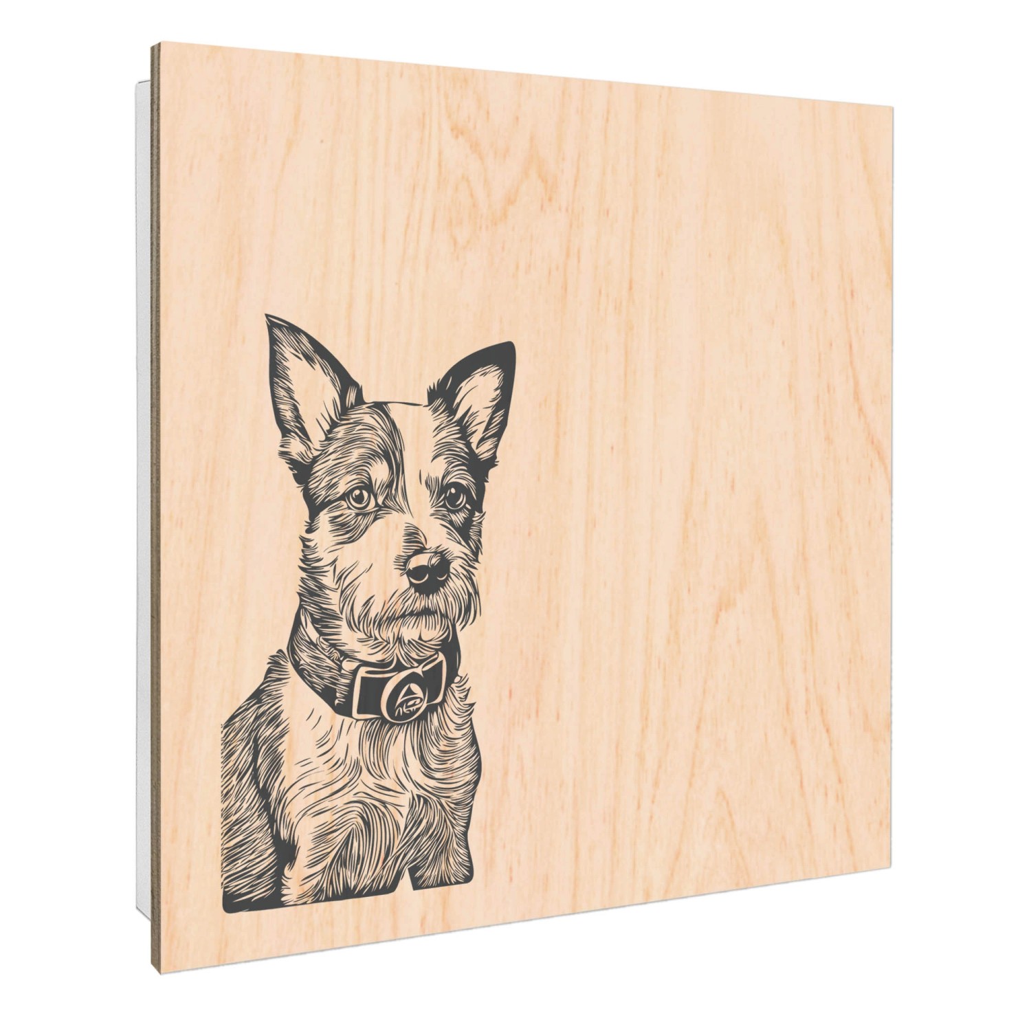 Banjado Großer Schlüsselbox Holz 30x30cm Weiß Scharnier Rechts 50 Haken Sch günstig online kaufen