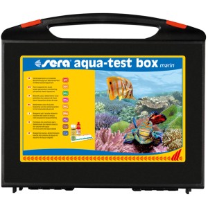 Sera Aqua-Test Box Marin (+Ca) für Meerwasser-Aquarien zur Wasseranalyse.