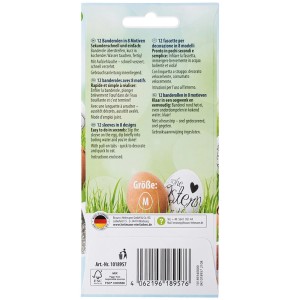 Brauns-Heitmann Eierfarben Banderolen Ei love you, 12 Stück zum einfachen Dekorieren von Ostereiern.